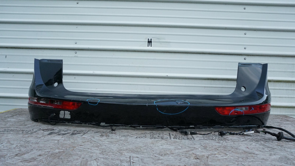 2009-2012 AUDI Q5 REAR UPPER BUMPER COVER W/ TURN LIGHT & PDC SENSOR WIRE OEM