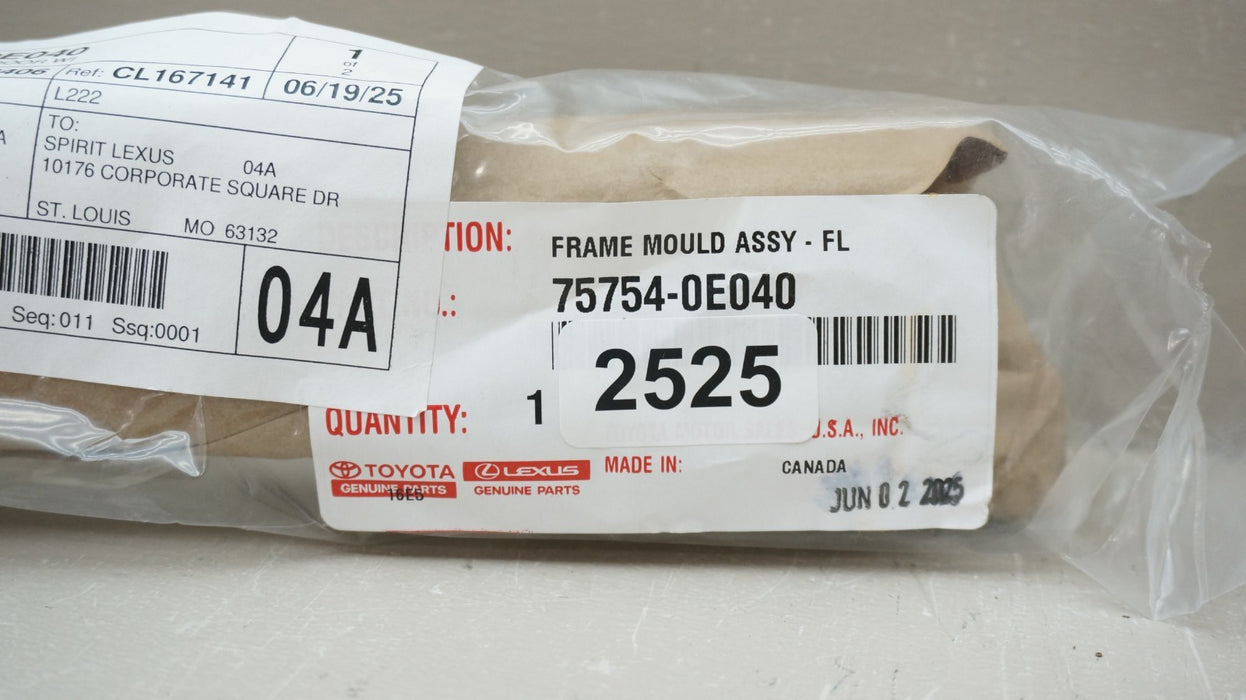 2016-2022 LEXUS RX350 RX450H FRONT LEFT DOOR WINDOW CHROME MOLDING OEM
