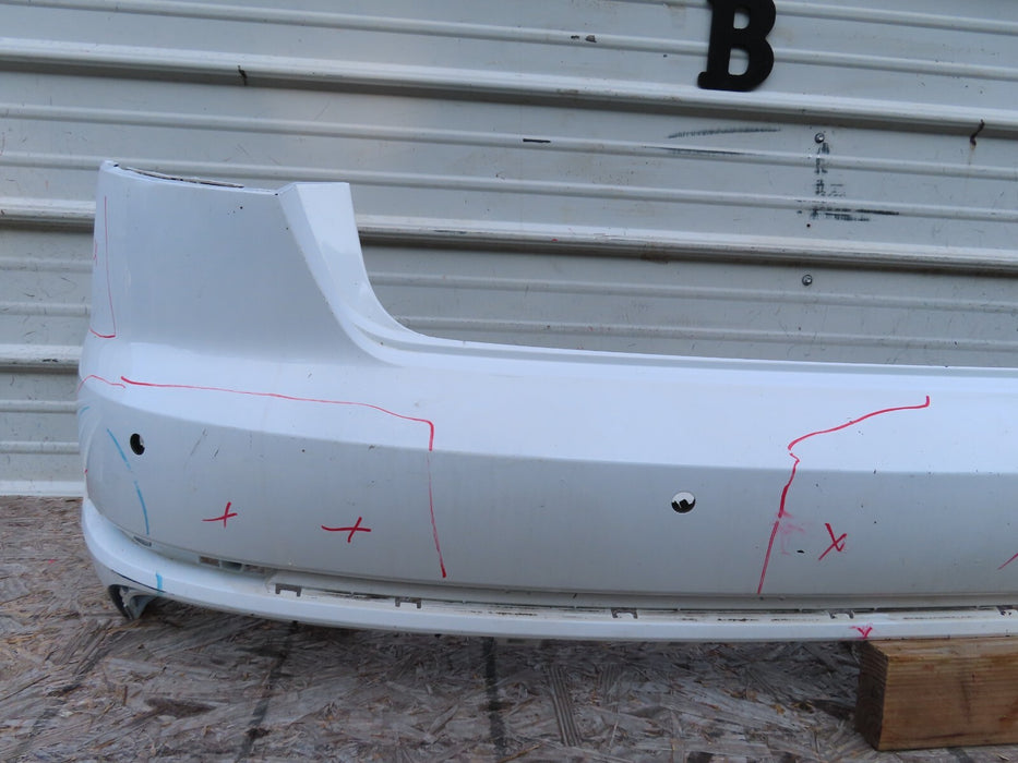 2017-2018 AUDI A4 S-LINE SEDAN REAR BUMPER COVER W/ SENSOR HOLE OEM 8W5807511J
