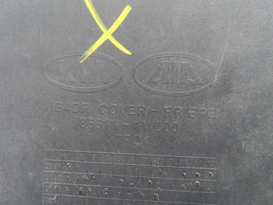 2012-2015 KIA RIO EX LX SX SEDAN REAR BUMPER COVER PANEL TRIM OEM 86611-1W000