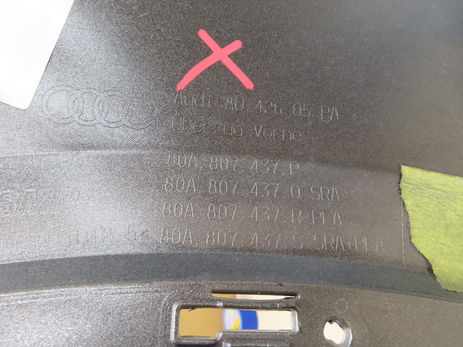 2021 2022 AUDI Q5 FRONT BUMPER COVER OEM 80A.807.437