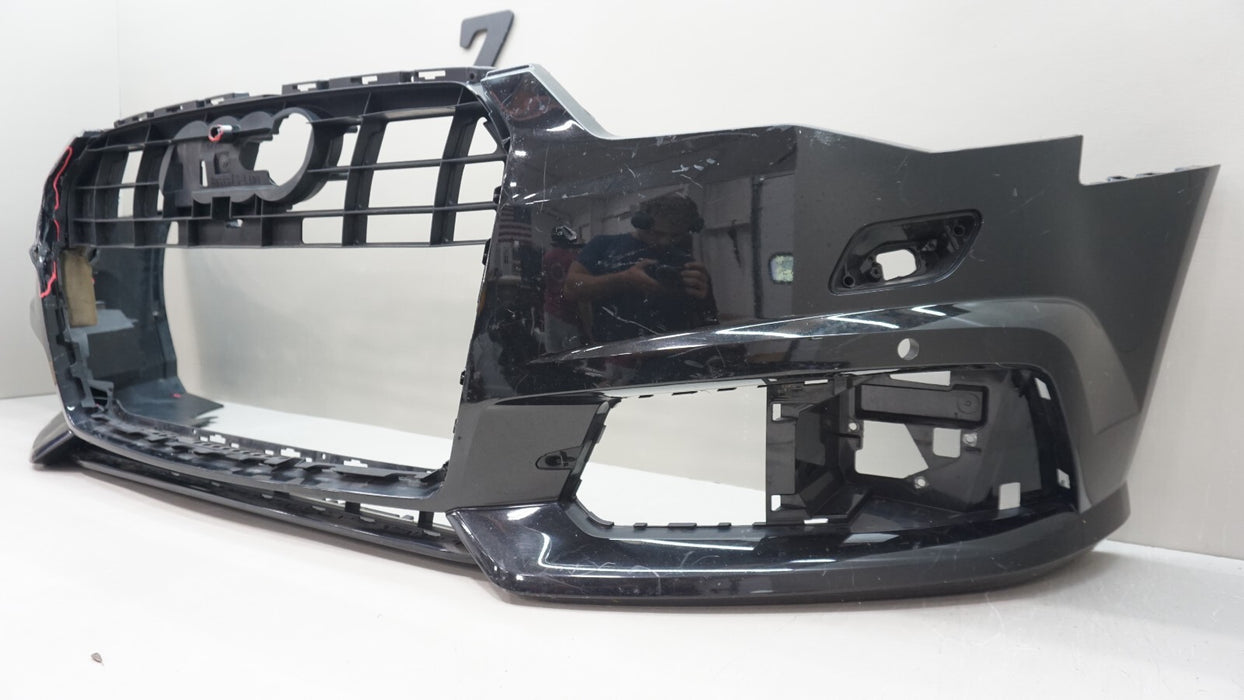 2016-2018 AUDI A6 S-LINE FRONT BUMPER COVER PANEL OEM 4G0807437 16 17 18