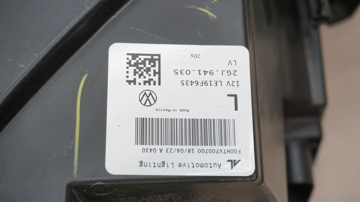 2022-2024 VOLKSWAGEN TAOS FRONT LEFT DRIVERS SIDE HEADLIGHT LED OEM