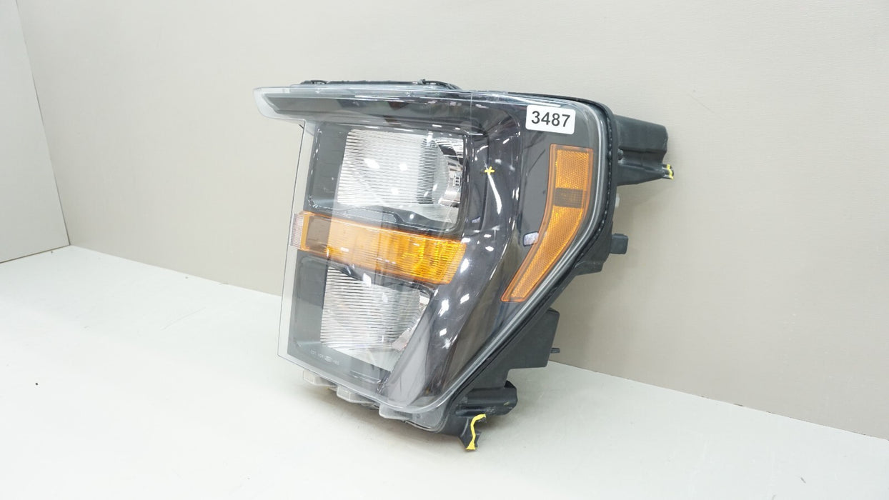 2021-2023 FORD F-150 FRONT LEFT SIDE BLACK BEZEL HEADLIGHT OEM ML34-13D155-A