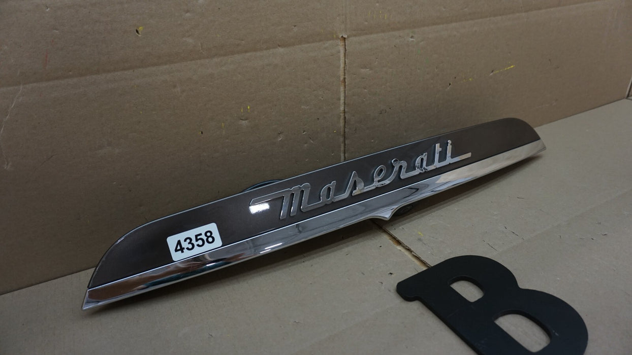 2014-2019 MASERATI GHIBLI S Q4 REAR TRUNK LID TRIM COVER MOULDING PANEL OEM