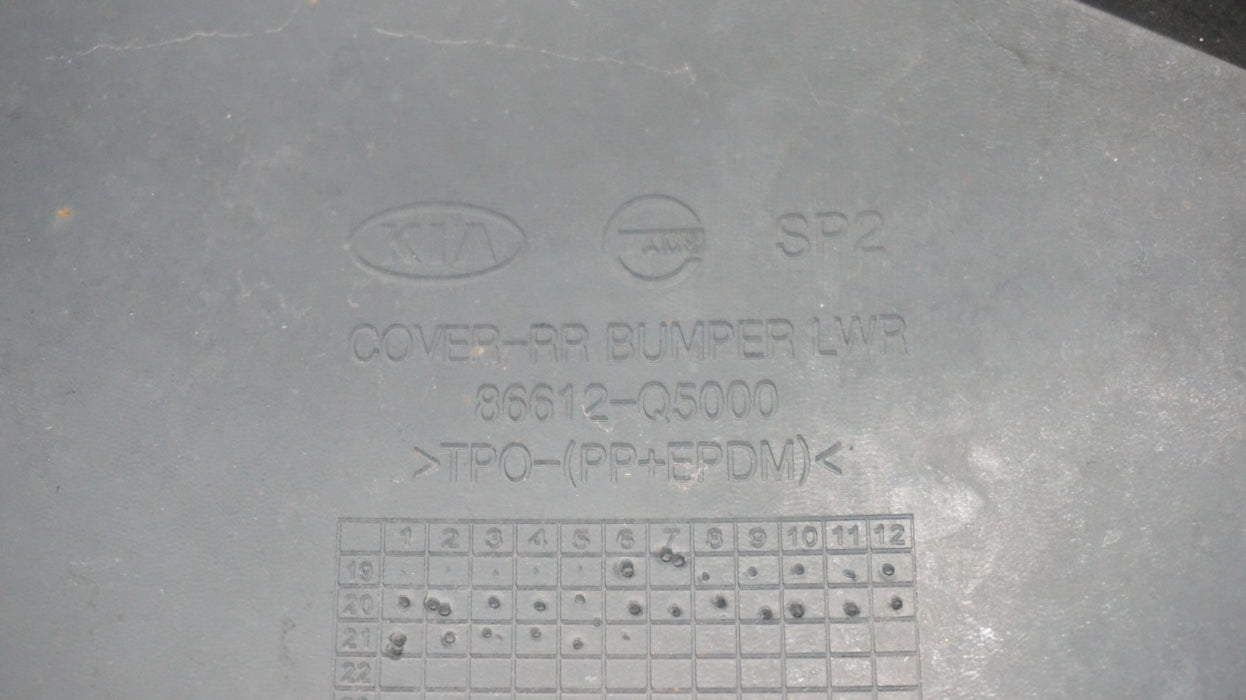 2021-2023 KIA SELTOS REAR BUMPER COVER PANEL OEM 86612-Q5000