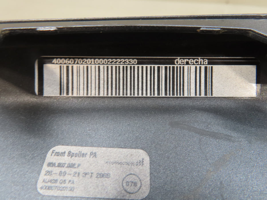 2021 2022 AUDI Q5 FRONT RIGHT PASSENGER SIDE LOWER TRIM OEM 80A807062F