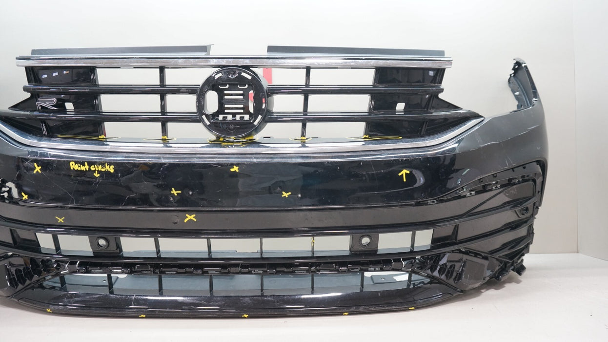 2022-2024 VOLKSWAGEN TIGUAN R LINE FRONT BUMPER COVER WITH GRILLE OEM