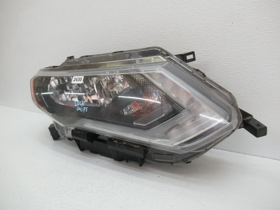 2017-2019 NISSAN ROGUE RIGHT PASSENGER SIDE HEADLIGHT HEADLAMP HALOGEN OEM