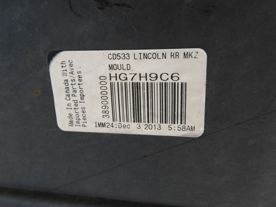 2017-2020 LINCOLN MKZ REAR BUMPER COVER PANEL PLASTIC DP55-17906-ABW OEM