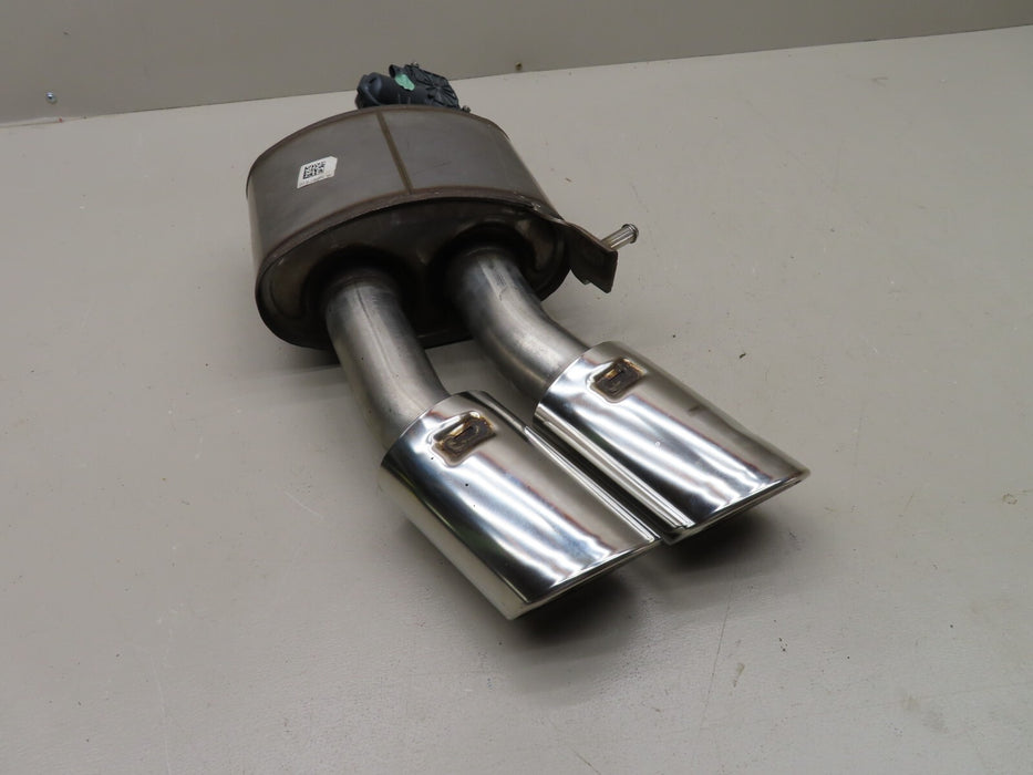 2018 - 2021 AUDI S4 REAR RIGHT SIDE EXHAUST MUFFLER W/ TIPS & VALVE ACTUATOR OEM