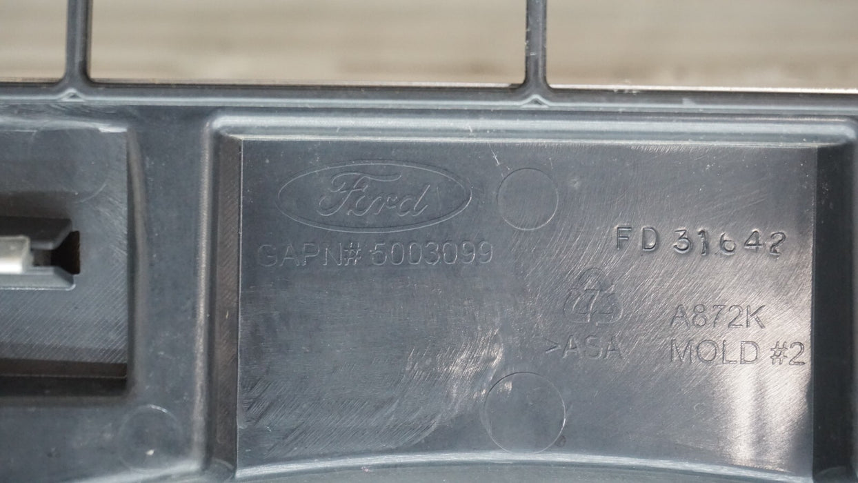 2013-2014 FORD F-150 RADIATOR GRILL GRILLE MOLDING CHROME W/ EMBLEM DL348200 OEM