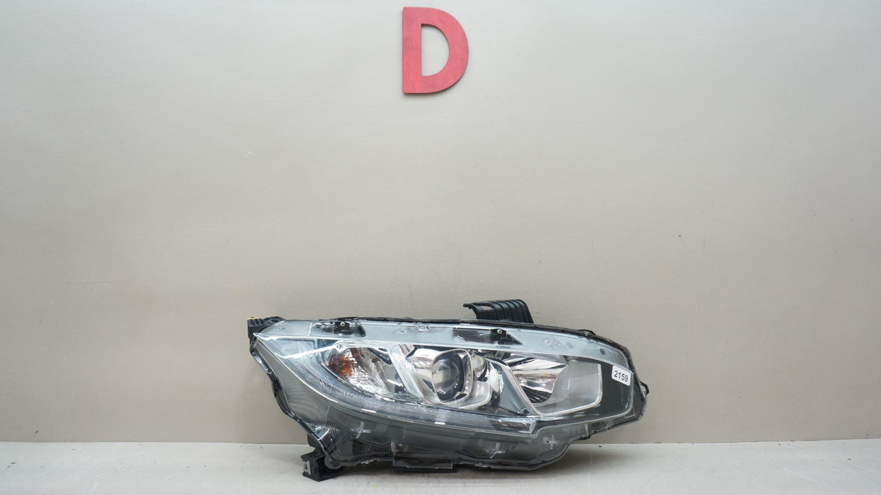2016-2019 HONDA CIVIC FRONT RIGHT PASSENGER SIDE HALOGEN HEADLIGHT OEM