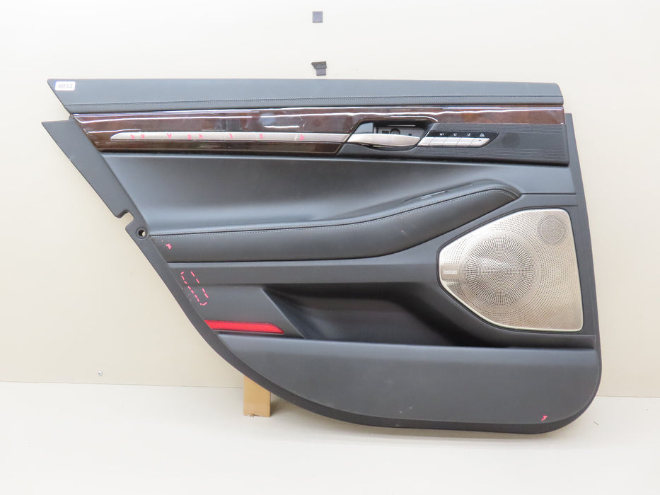 2017-2019 GENESIS G90 REAR LEFT DRIVER SIDE INTERIOR DOOR PANEL OEM