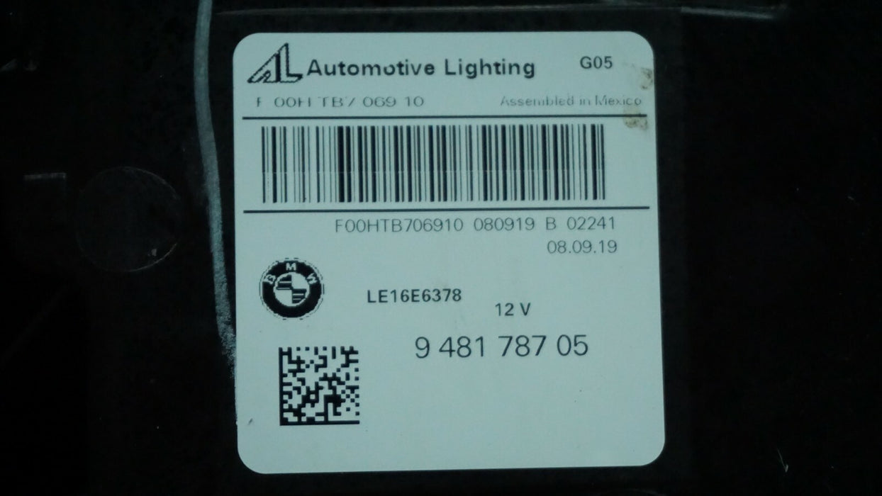 2019-2020 BMW X5 G05 FRONT LEFT DRIVER SIDE HEADLIGHT HEADLAMP FULL LED OEM