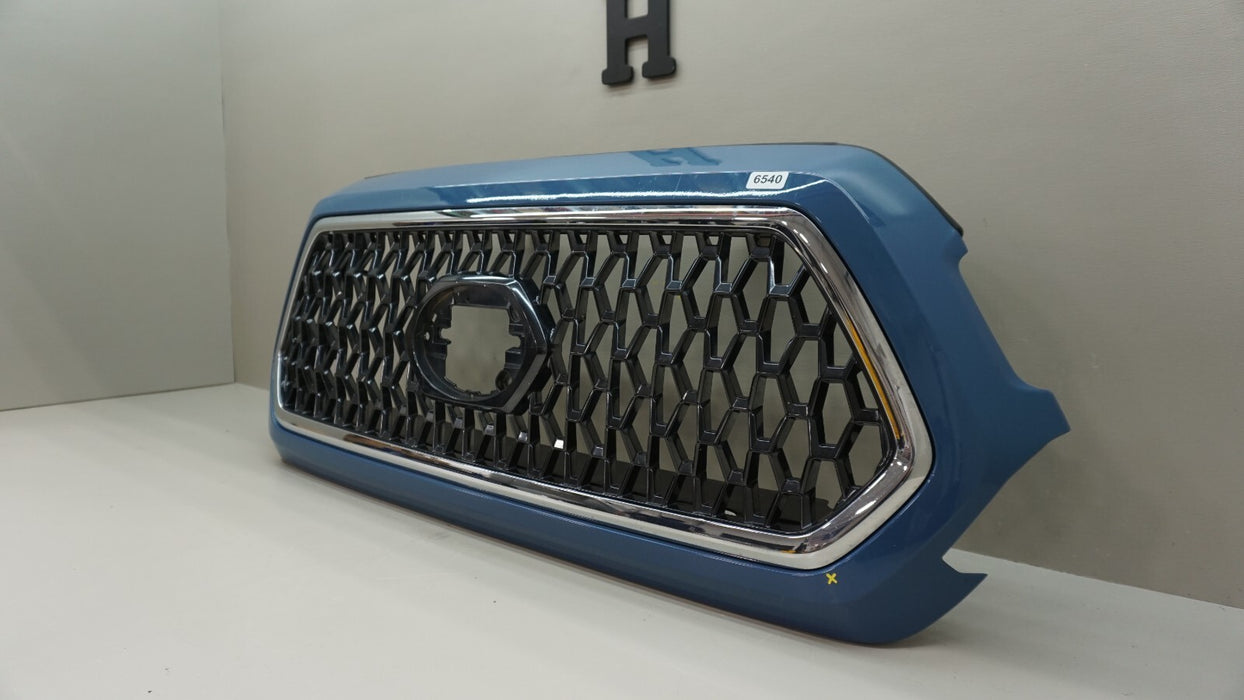 2020-2022 TOYOTA TACOMA FRONT LIGHT BLUE CENTER RADIATOR GRILLE OEM 5310104010