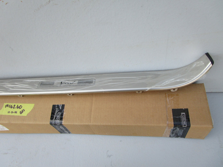 BENTLEY CONTINENTAL GT GTC SPEED RIGHT SILL COVER KICK PLATE METAL TRIM OEM