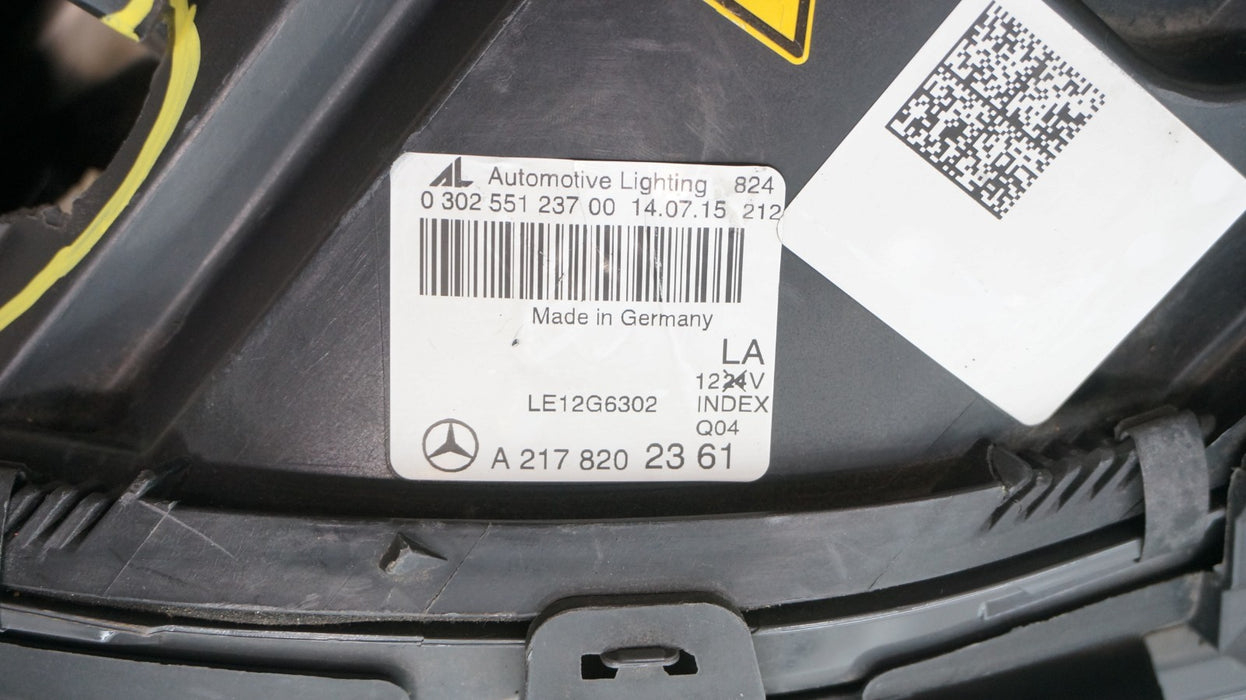 2015-2021 MERCEDES-BENZ S-CLASS W217 COUPE LEFT LED HEADLIGHT OEM A2178202361