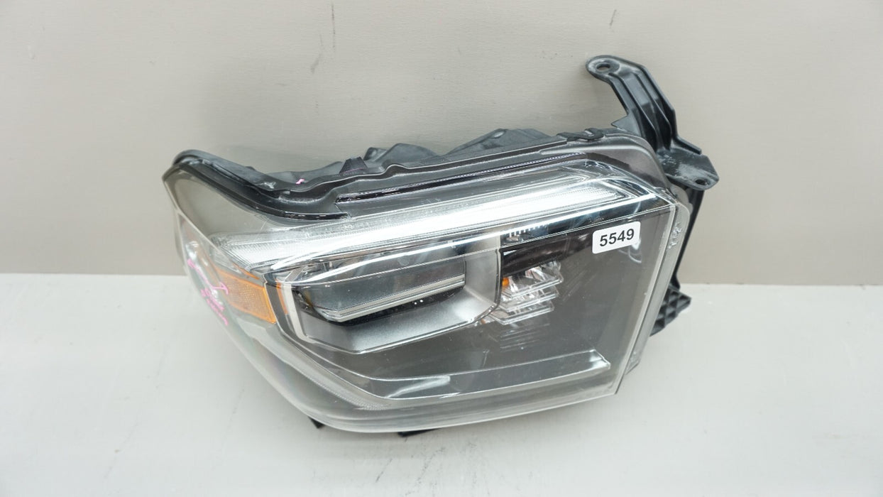 2018-2021 TOYOTA TUNDRA FRONT LEFT PASSENGER SIDE HEADLIGHT LED OEM 19 20