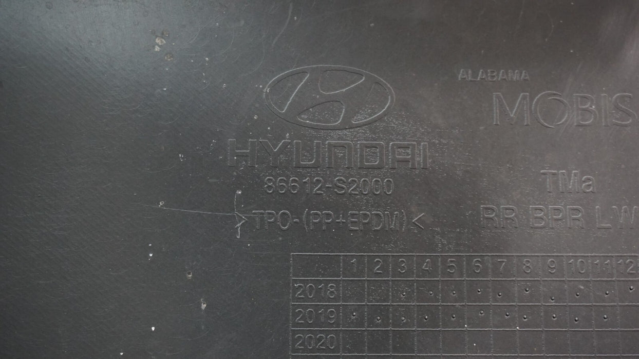 2019-2020 HYUNDAI SANTA FE REAR BUMPER COVER PANEL GENUINE OEM