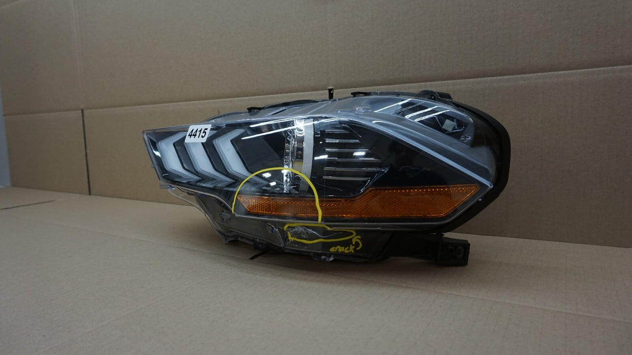 2018-2022 FORD MUSTANG FRONT LEFT DRIVERS SIDE HEADLIGHT LED OEM 18 19 20 21 22