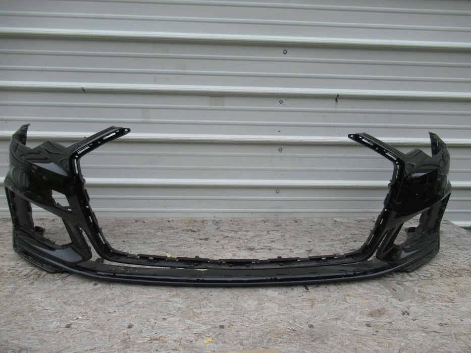 2019-2021 AUDI A6 FRONT BUMPER COVER PANEL BLACK PLASTIC FACTORY 4K0-807-095 OEM