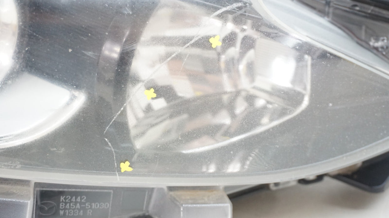 2014-2016 MAZDA 3 FRONT RIGHT PASSENGER SIDE HALOGEN HEADLIGHT OEM 14 15 16