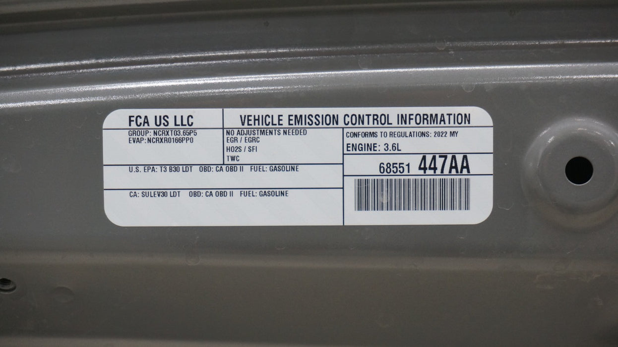 2018-2024 JEEP WRANGLER JL FRONT HOOD BONNET COVER OEM