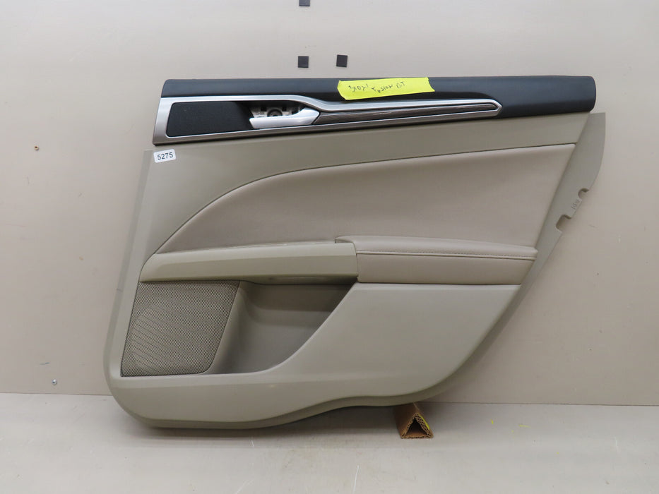 2013-2015 FORD FUSION RIGHT REAR PASSENGER SIDE INTERIOR DOOR PANEL OEM