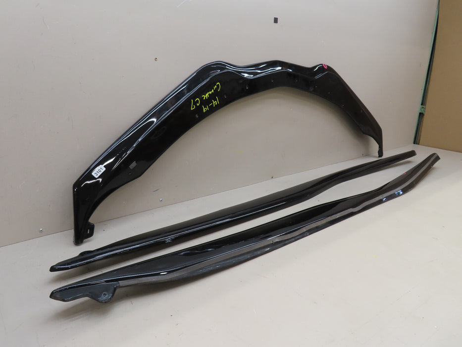 2014-2019 CHEVROLET CORVETTE C7 FRONT LIP SPOILER 2 SIDE SKIRT AFTERMARKET