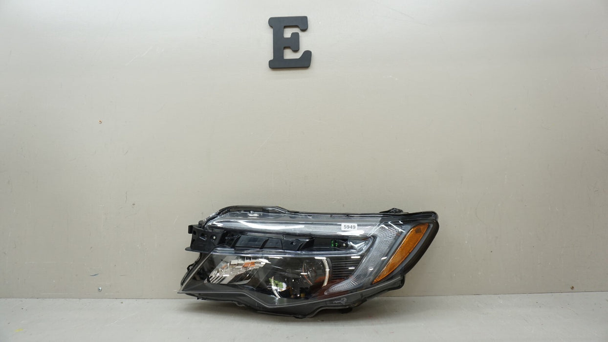 2016-2018 HONDA PILOT FRONT LEFT DRIVERS SIDE HALOGEN  W/LED HEADLIGHT OEM