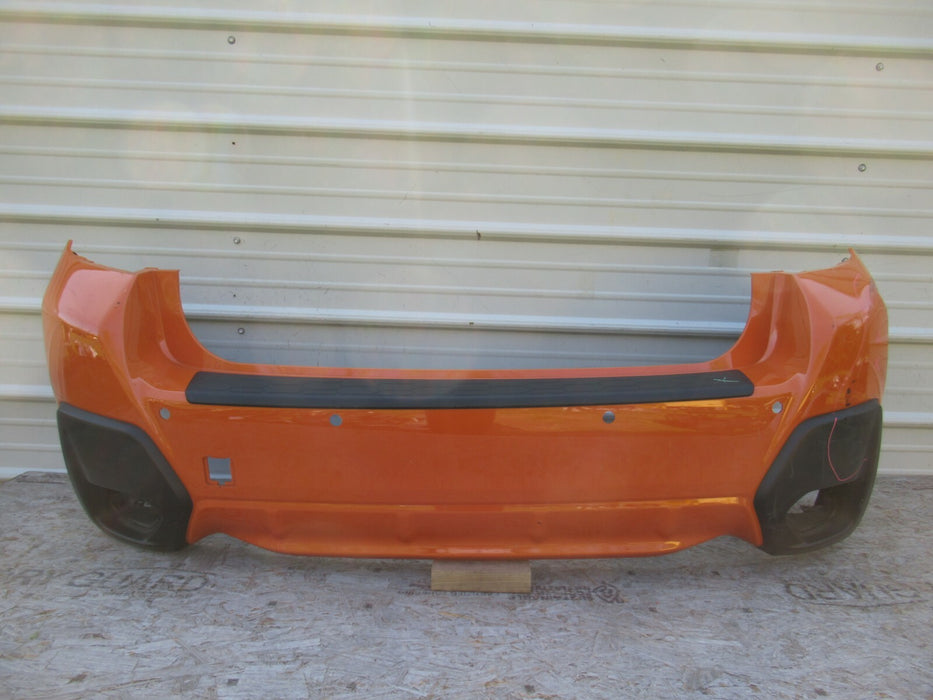 2018 2019 SUBARU CROSSTRACK REAR BUMPER COVER PLASTIC ORANGE W/O SENSORS OEM