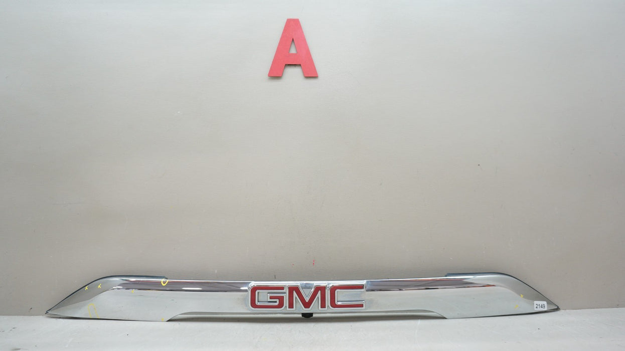 2017-2019 GMC ACADIA REAR TAILGATE HATCH MOLDING WITH CAMERA OEM 84169198