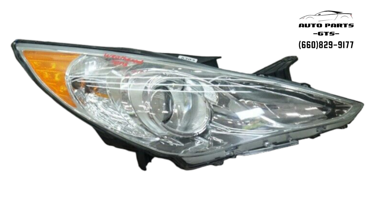 2011-2014 HYUNDAI SONATA RIGHT PASSENGER SIDE HEADLIGHT HALOGEN OEM 92102-3Q