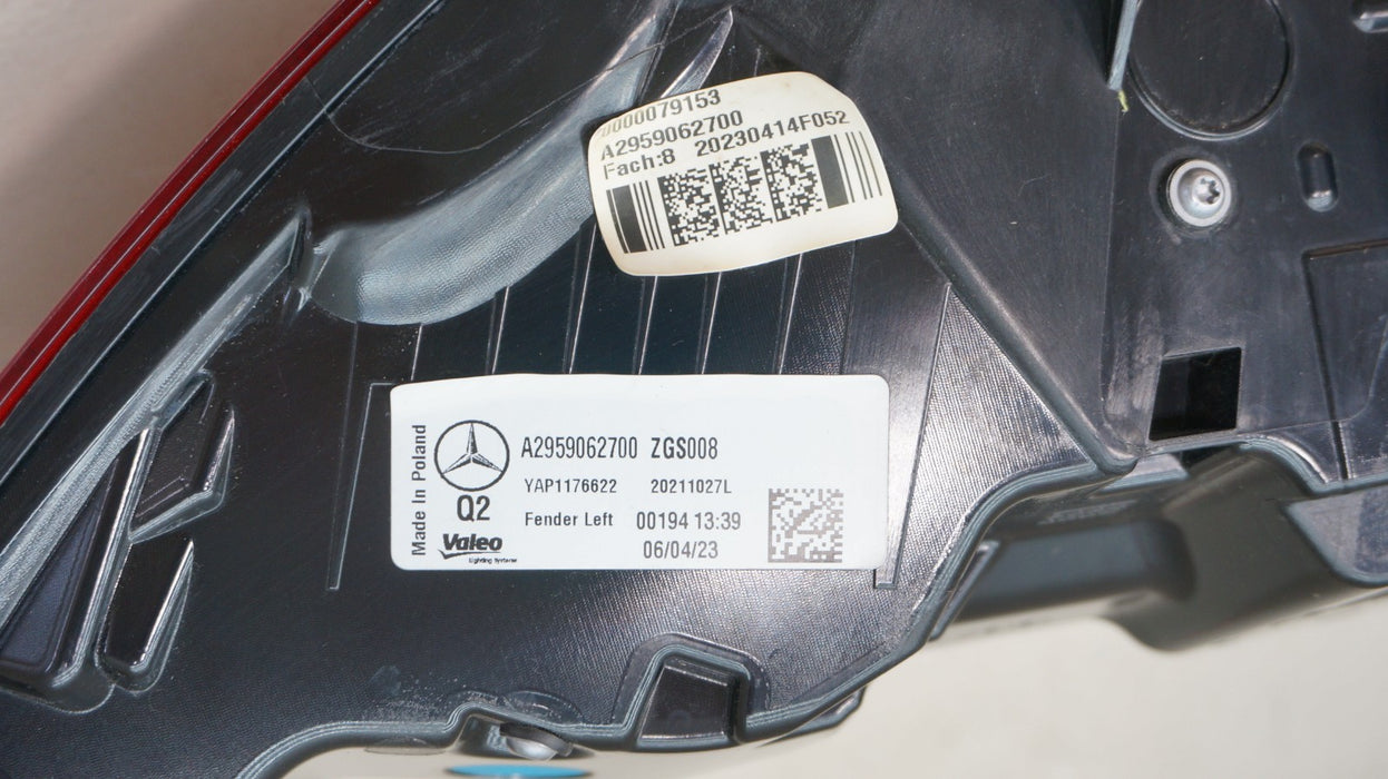 2023-2025 MERCEDES-BENZ EQE 350 REAR LEFT DRIVER SIDE OUTER TAIL LIGHT OEM