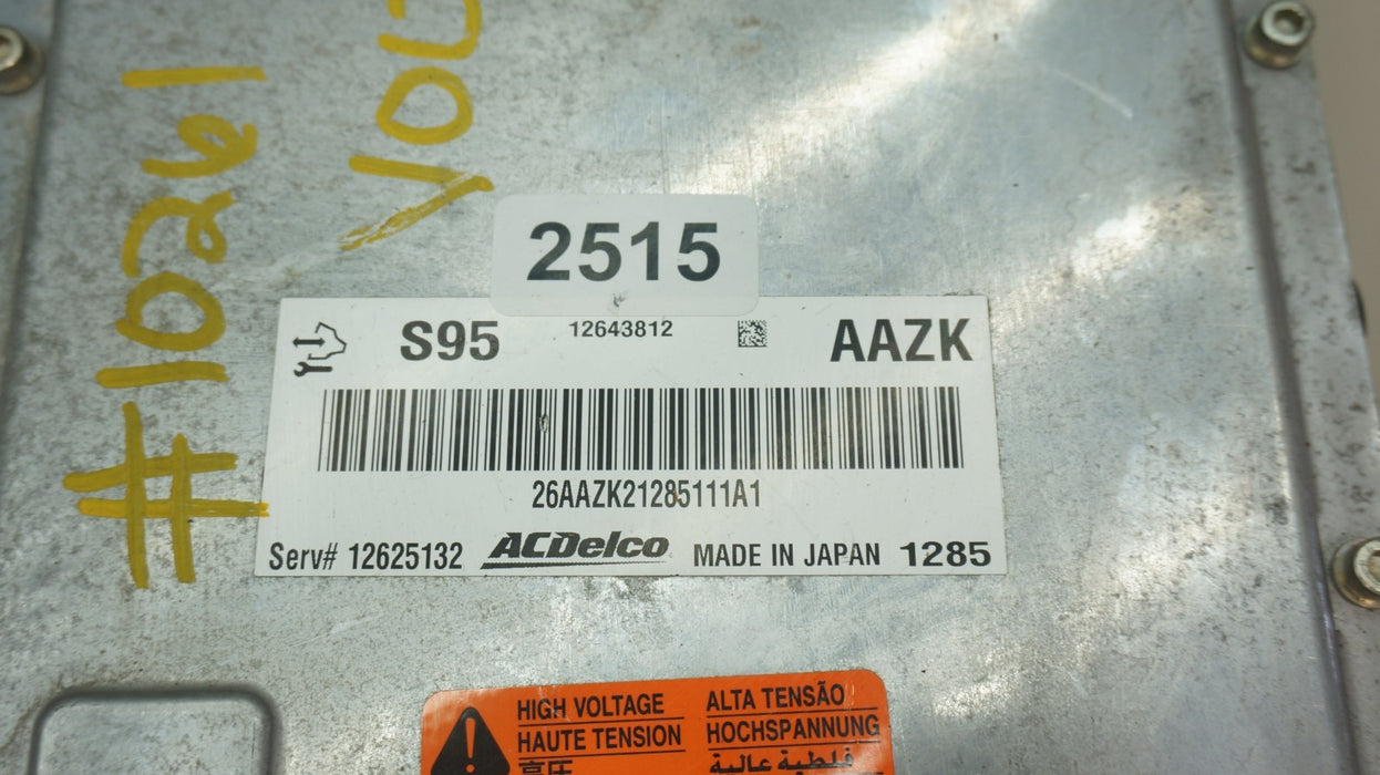 2011-2015 CHEVROLET VOLT HYBRID ELR DC BATTERY CONVERTER INVERTER OEM 12643812