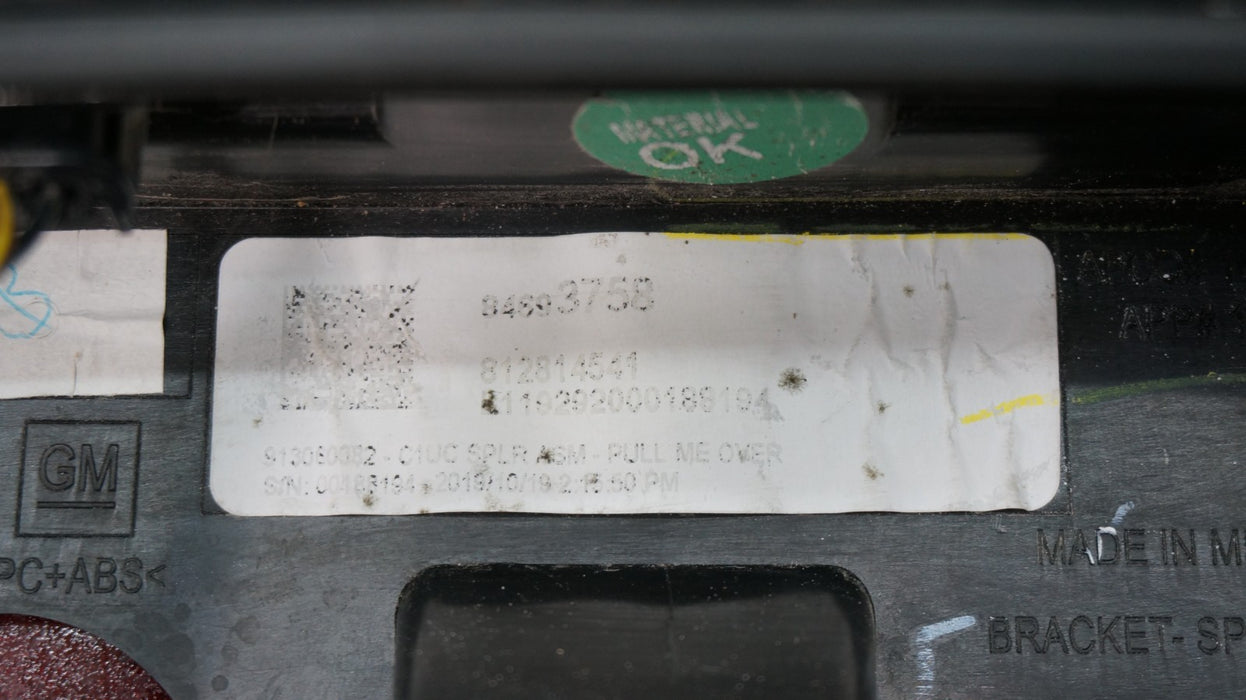 2019-2022 CHEVROLET BLAZER REAR TAILGATE LIFTGATE SPOILER MOLDING 42439605 OEM