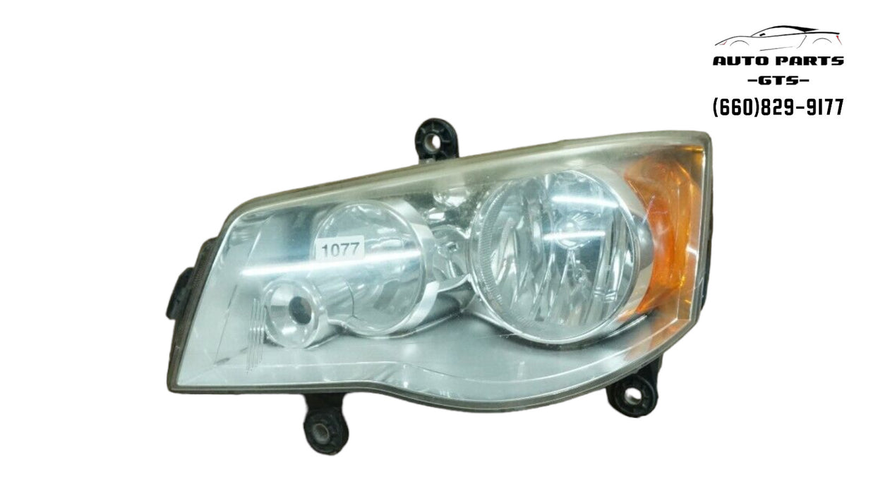 2008-2016 CHRYSLER TOWN AND COUNTRY FRONT LEFT DRIVER SIDE HEADLIGHT HALOGEN OEM