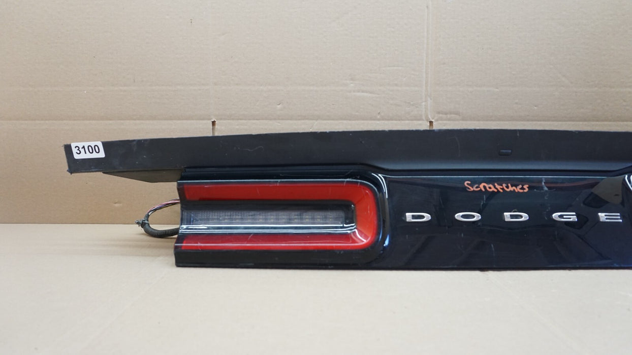 2015-2020 DODGE TRUNK LID MOLDING & TAILLIGHT LED LAMP SET OF 2 W/ HARNESS OEM