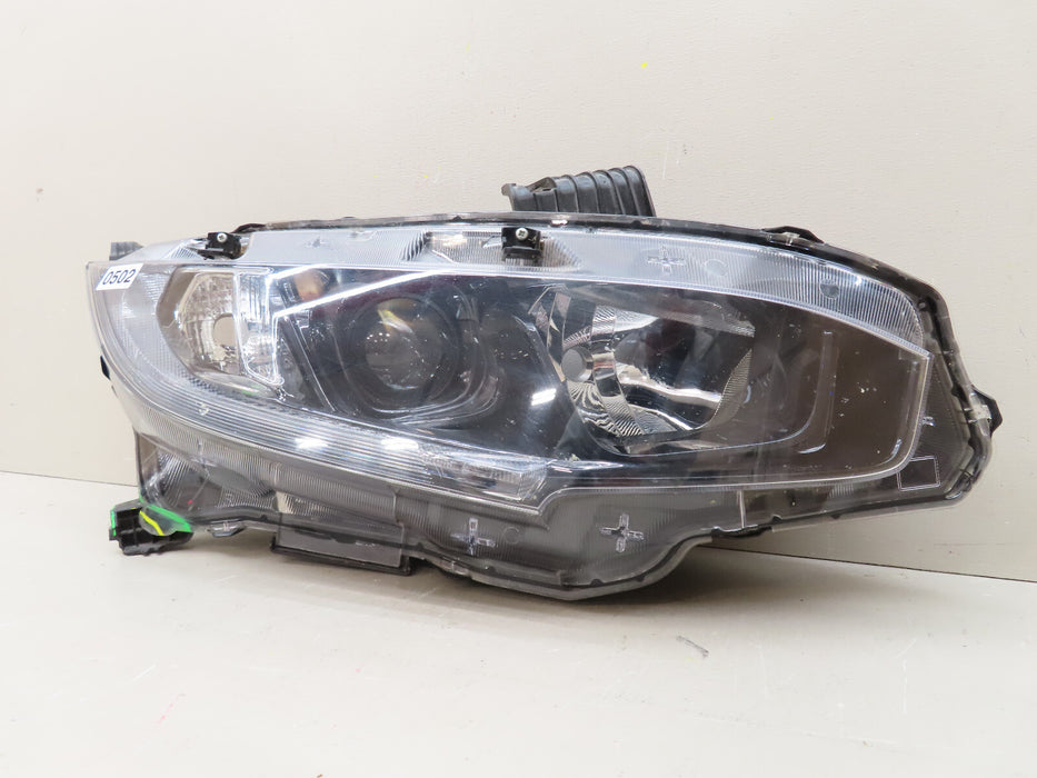 2017-2020 HONDA CIVIC FRONT RIGHT PASSENGER HEADLIGHT HALOGEN OEM