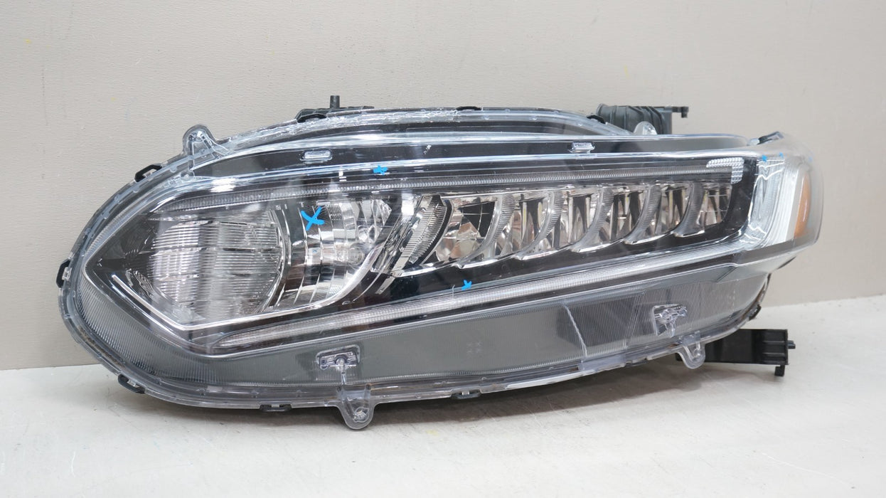 2018-2022 HONDA ACCORD FRONT LEFT DRIVERS SIDE HEADLIGHT LED W/HALOGEN OEM