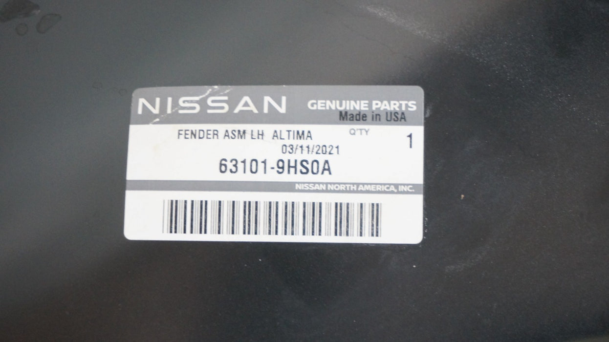 2015-2018 NISSAN ALTIMA FRONT LEFT DRIVER SIDE FENDER OEM 63101-9HS0A