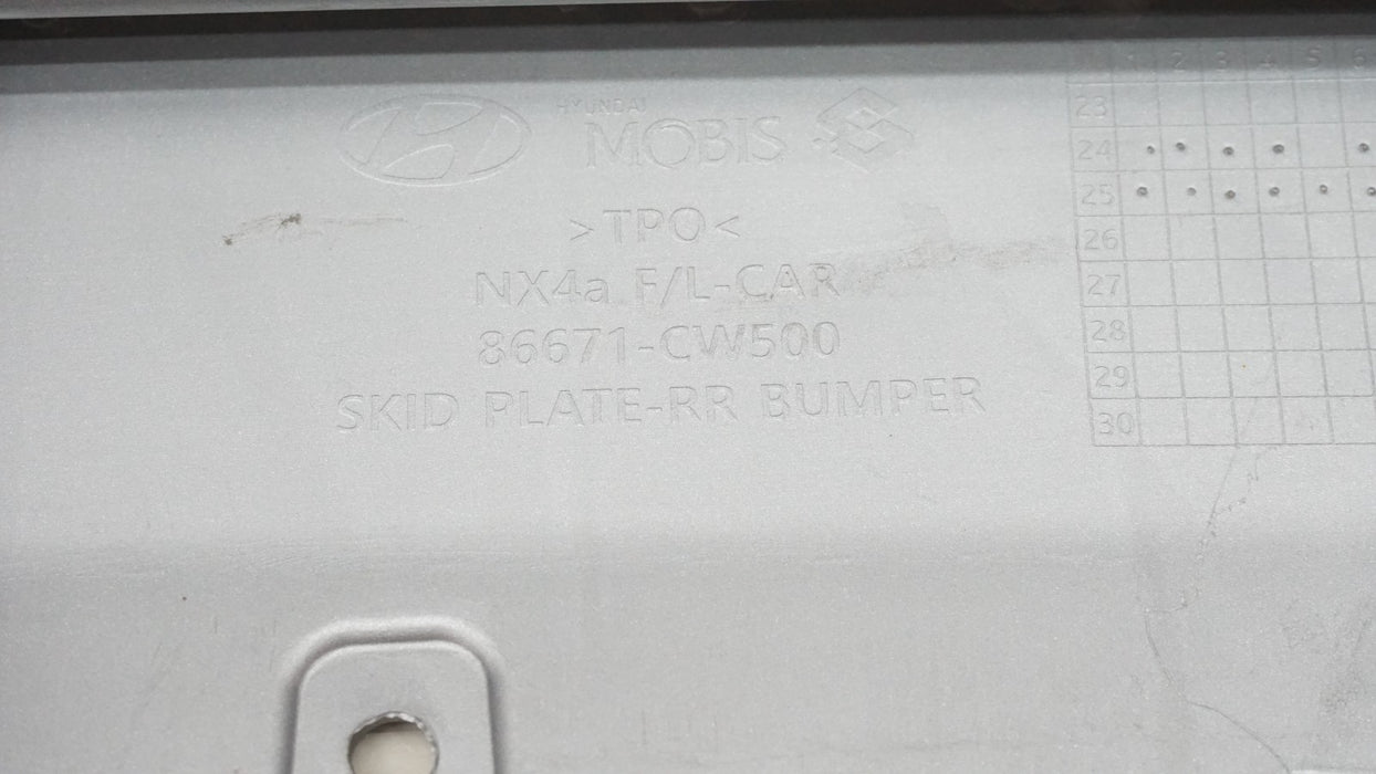 2025-2026 HYUNDAI TUCSON REAR BUMPER LOWER SKID PLATE VALANCE 86671-CW500 OEM