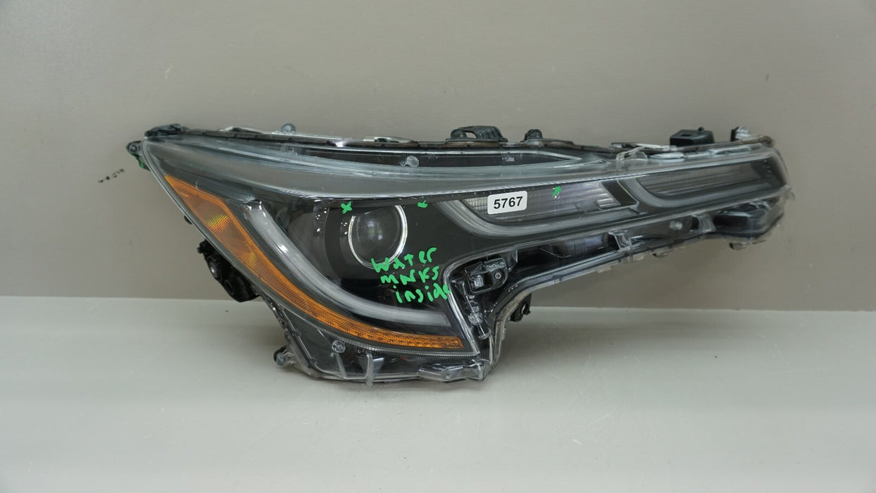 2020-2022 TOYOTA COROLLA HYBRID FRONT RIGHT PASSENGER SIDE HEADLIGHT OEM