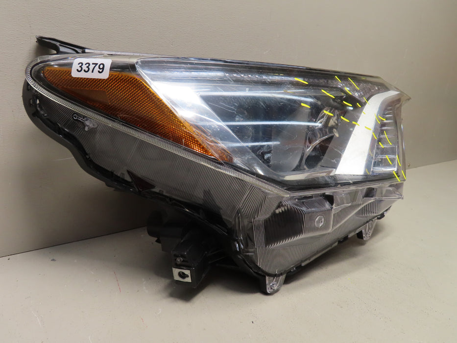 2016-2018 TOYOTA RAV-4 HEADLIGHT PASSENGER RIGHT HALOGEN LAMP OEM