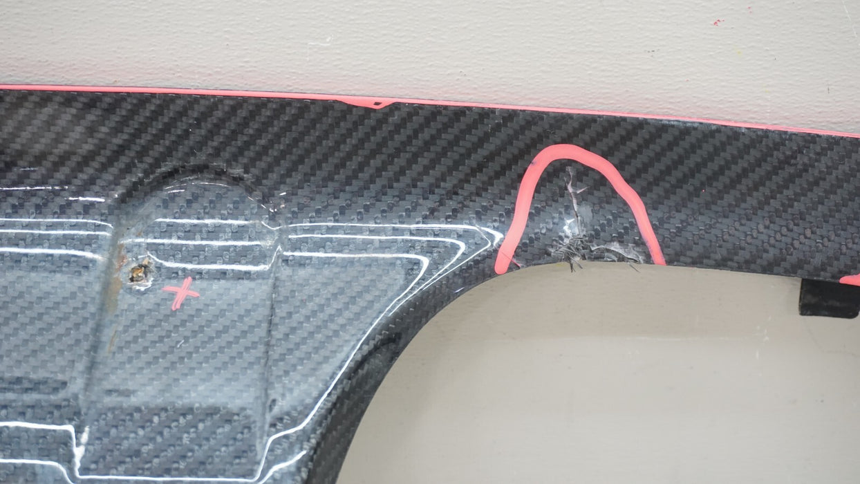 2015-2020 BMW M4 F82 F83 PSM STYLE CARBON FIBER REAR BUMPER DIFFUSER