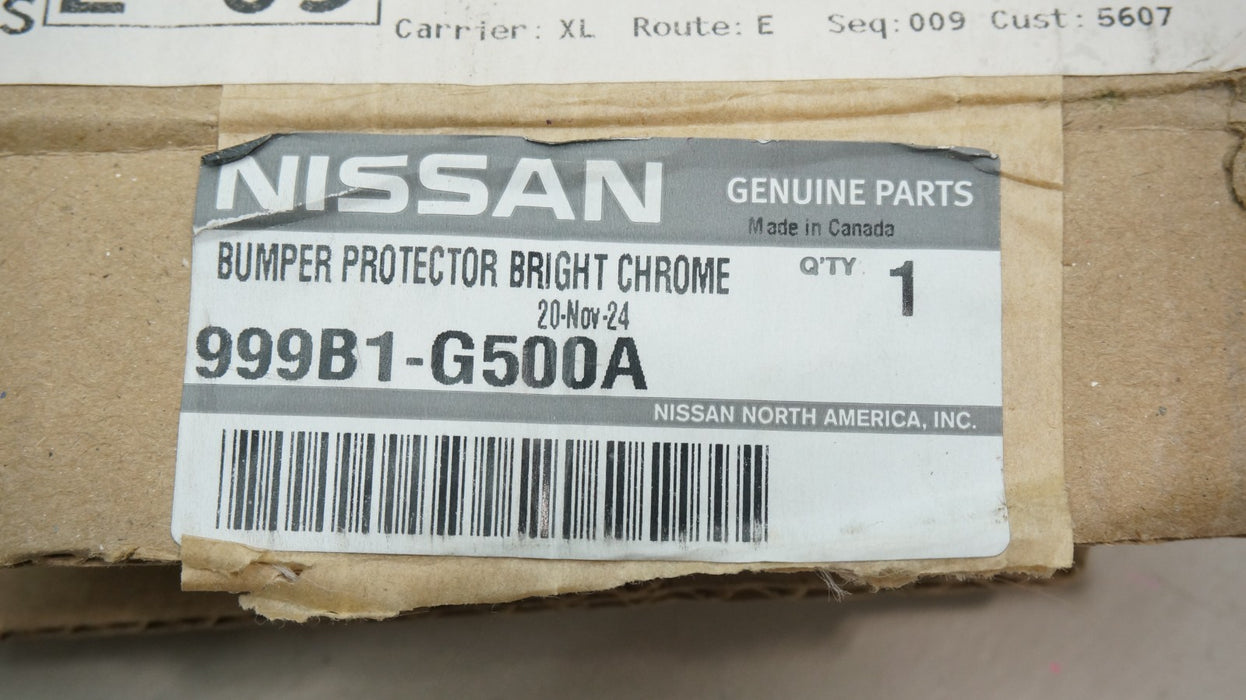 2017-2020 NISSAN ROGUE REAR CHROME BUMPER PROTECTOR 999B1-G500A OEM