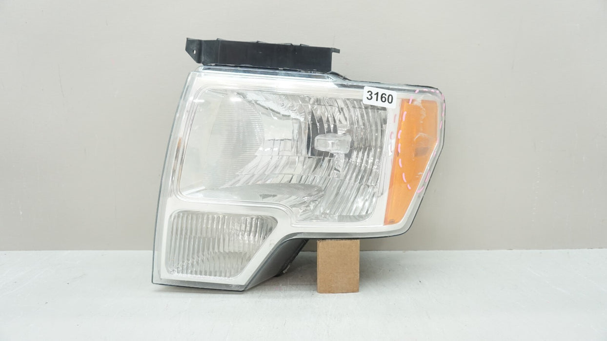 2009-2014 FORD F-150 F150 FRONT LEFT DRIVERS SIDE HEADLIGHT HALOGEN OEM
