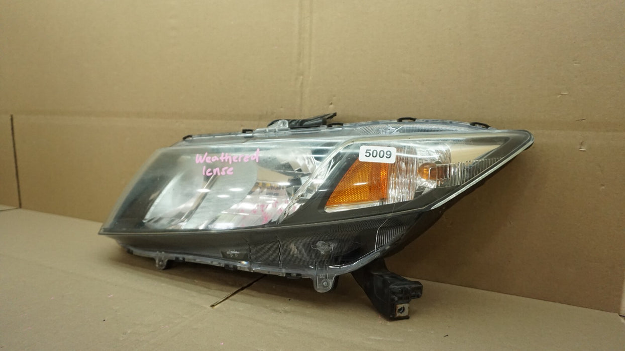 2012-2015 HONDA CIVIC FRONT LEFT DRIVER'S SIDE HEADLIGHT HALOGEN OEM 12 13 14 15