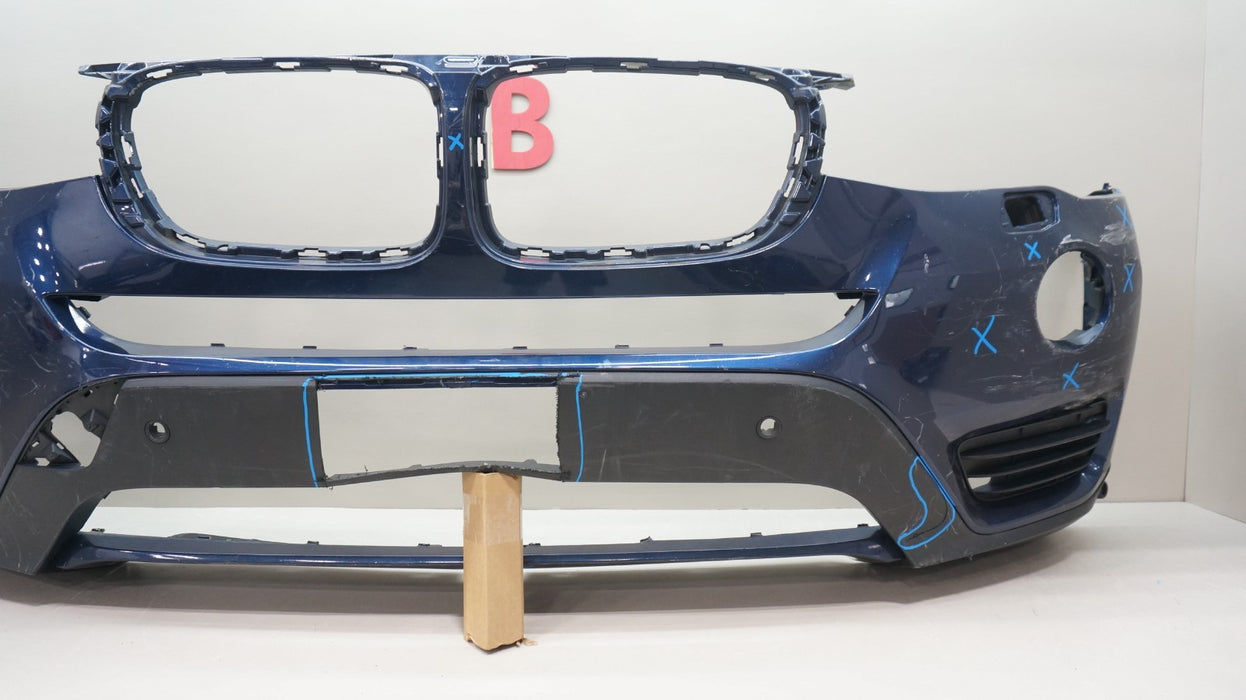 2015-2017 BMW X3 FRONT BUMPER COVER PANEL OEM 7338534